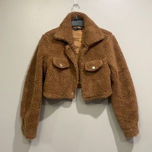 Fuzzy cropped Jacket